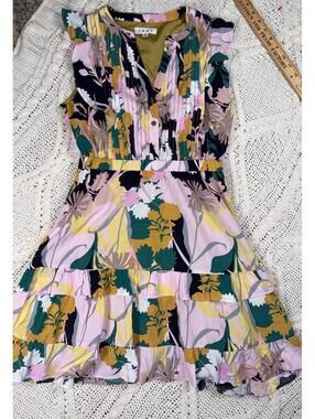 THML Addison Floral Multicolor Dress Women’s Size XS Spring Easter